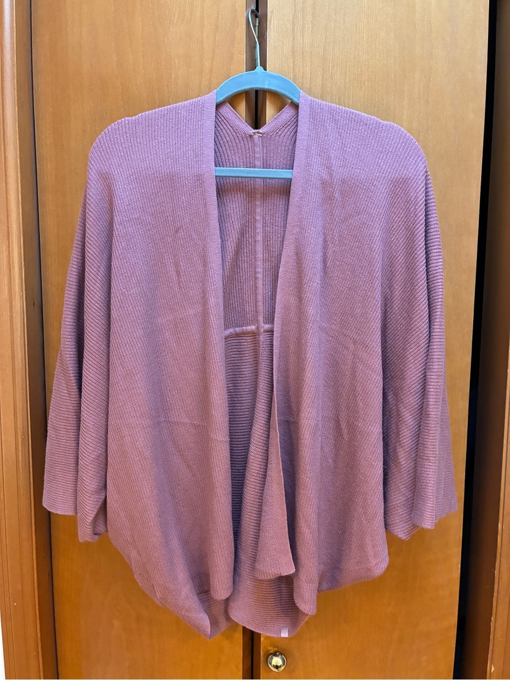 lululemon athletica Open-Front Knit Wrap Cardigan - Mauve Pink